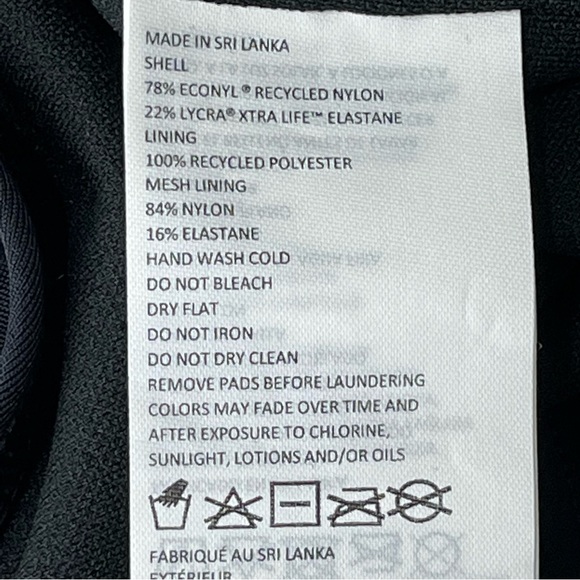 PRANA NWT MARINA ONE PIECE SWIMSUIT D/CUP BLACK 34D SMALL 32D EXTRA SMALL - Picture 11 of 12